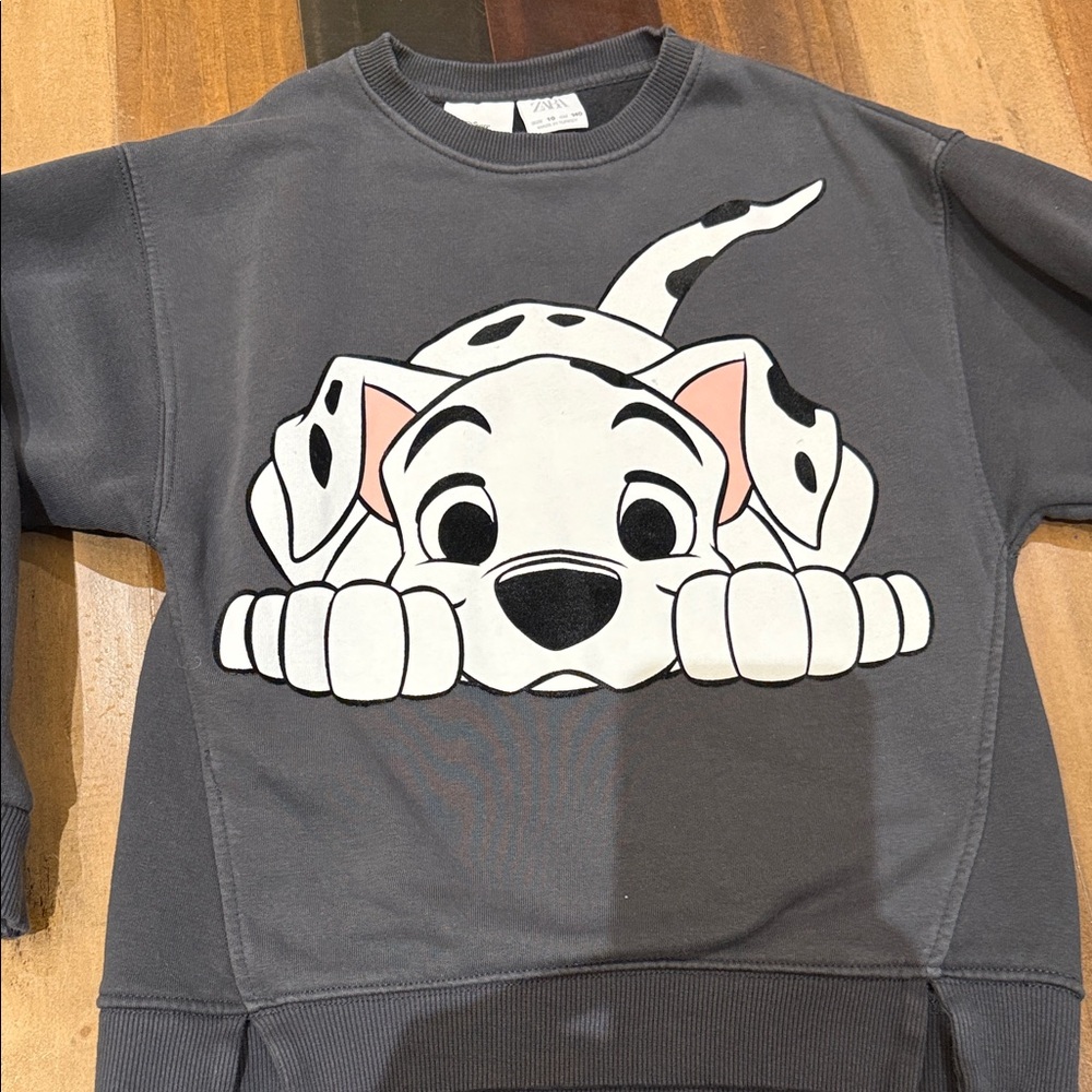 Zara Charcoal Dalmatian Kids Sweater